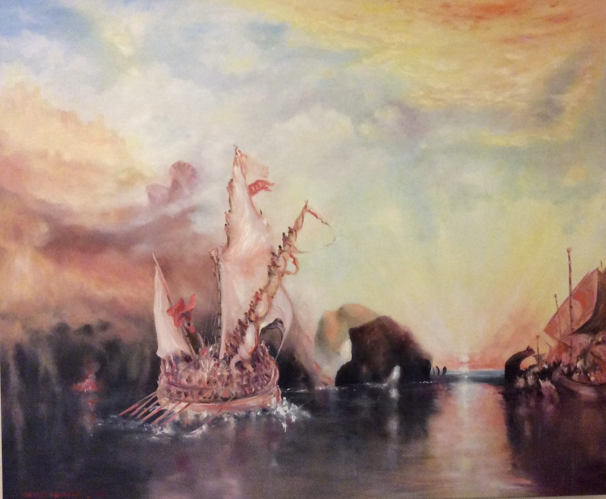 Recreation of turner's Ulysses deriding polyphemus