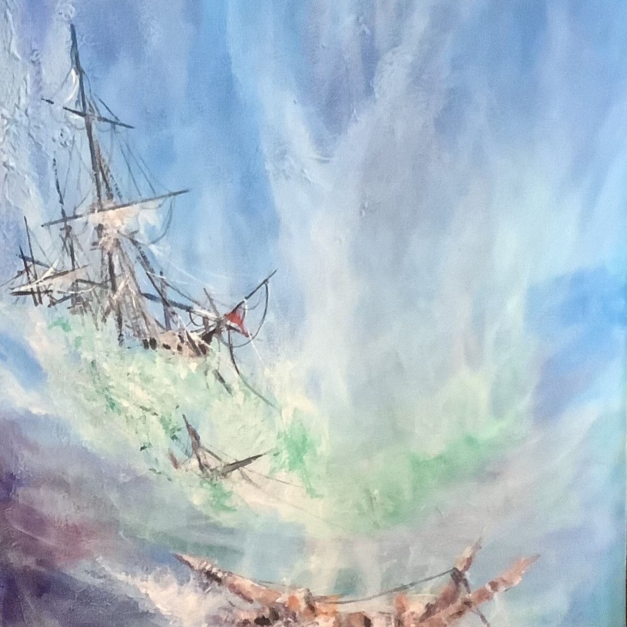 A storm at sea