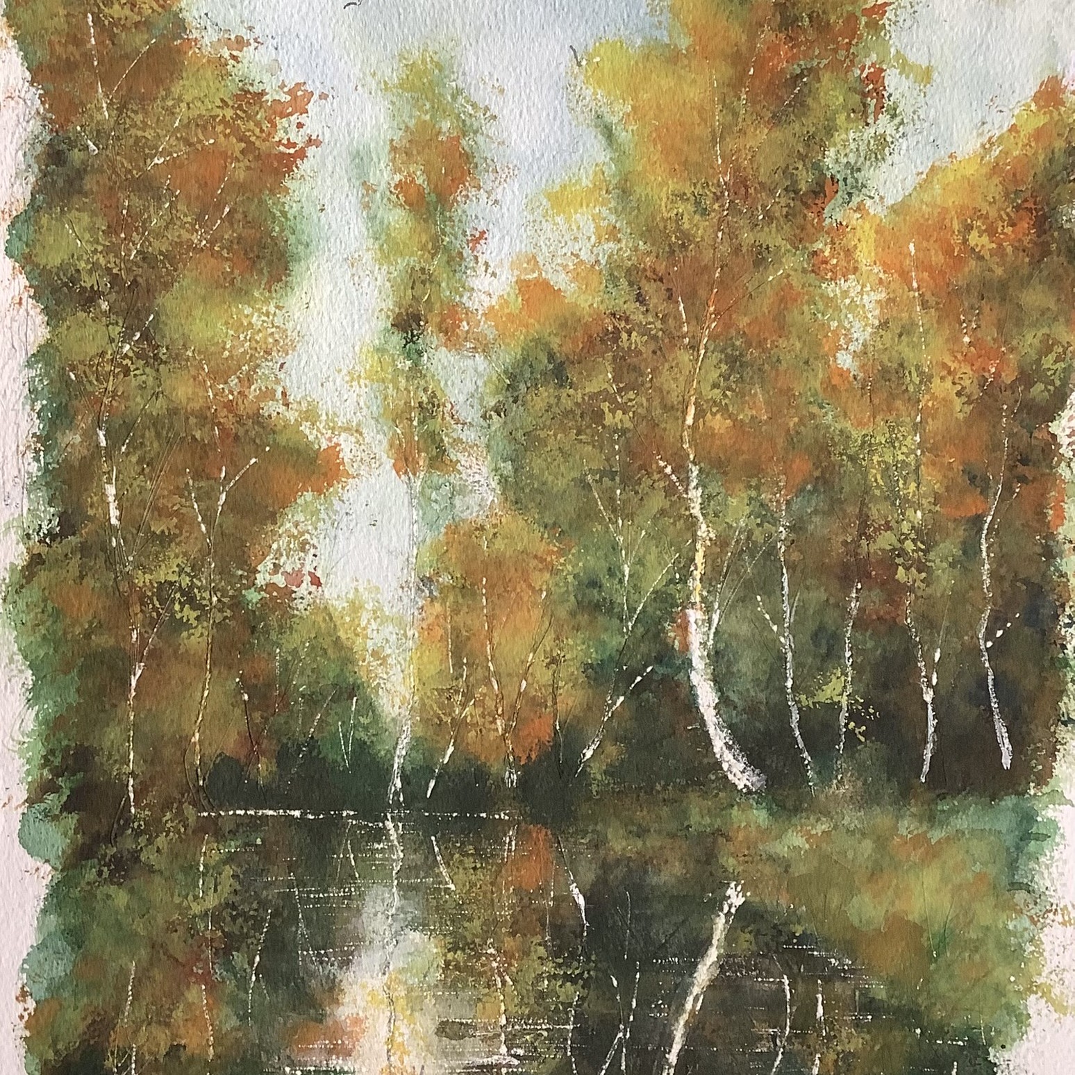 A hidden canal in autumn