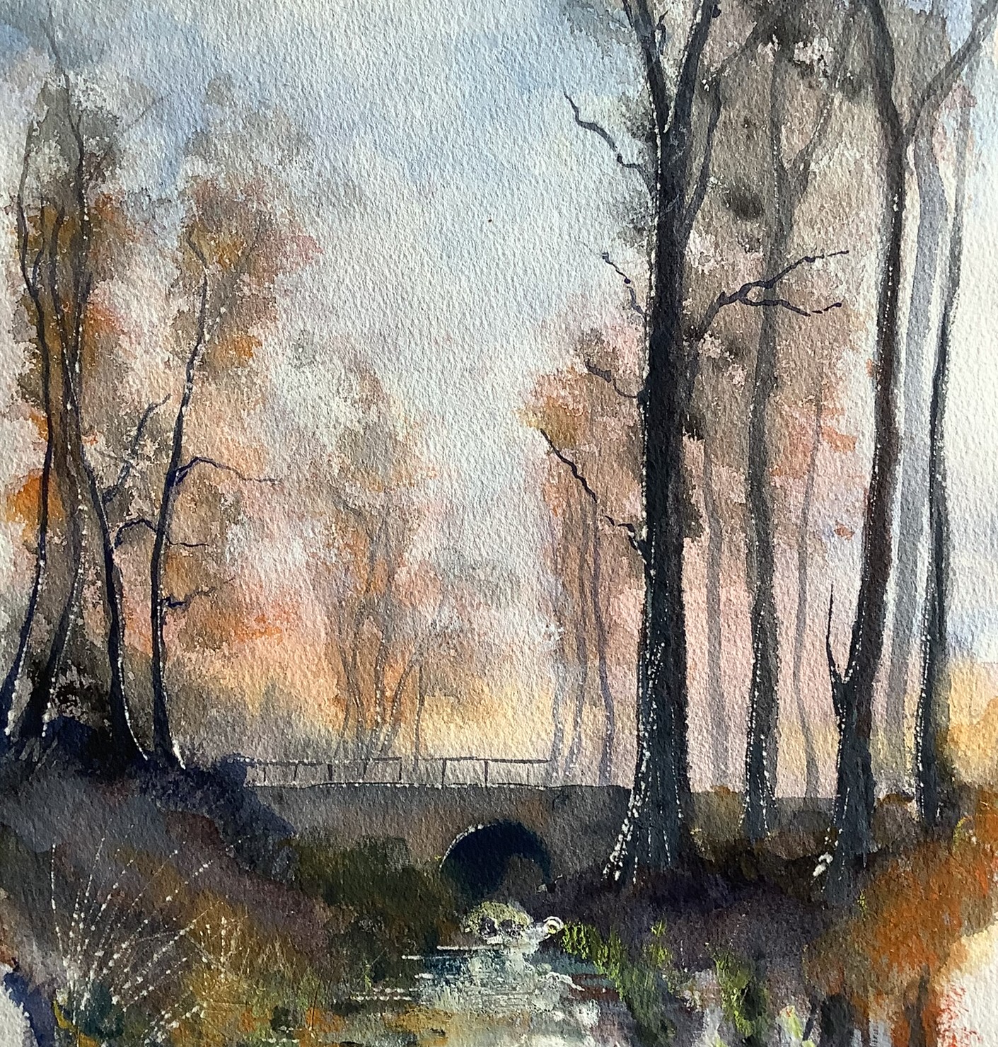 A tunnel on a autumn stroll down the cannal