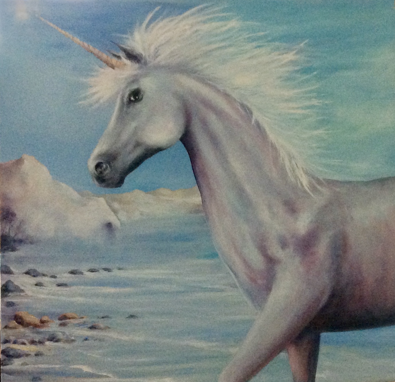 A large mystical magical unicorn