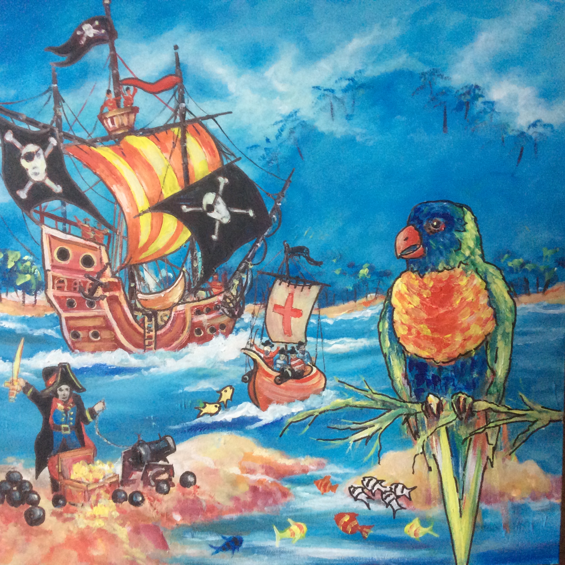 Childrens pirate scene