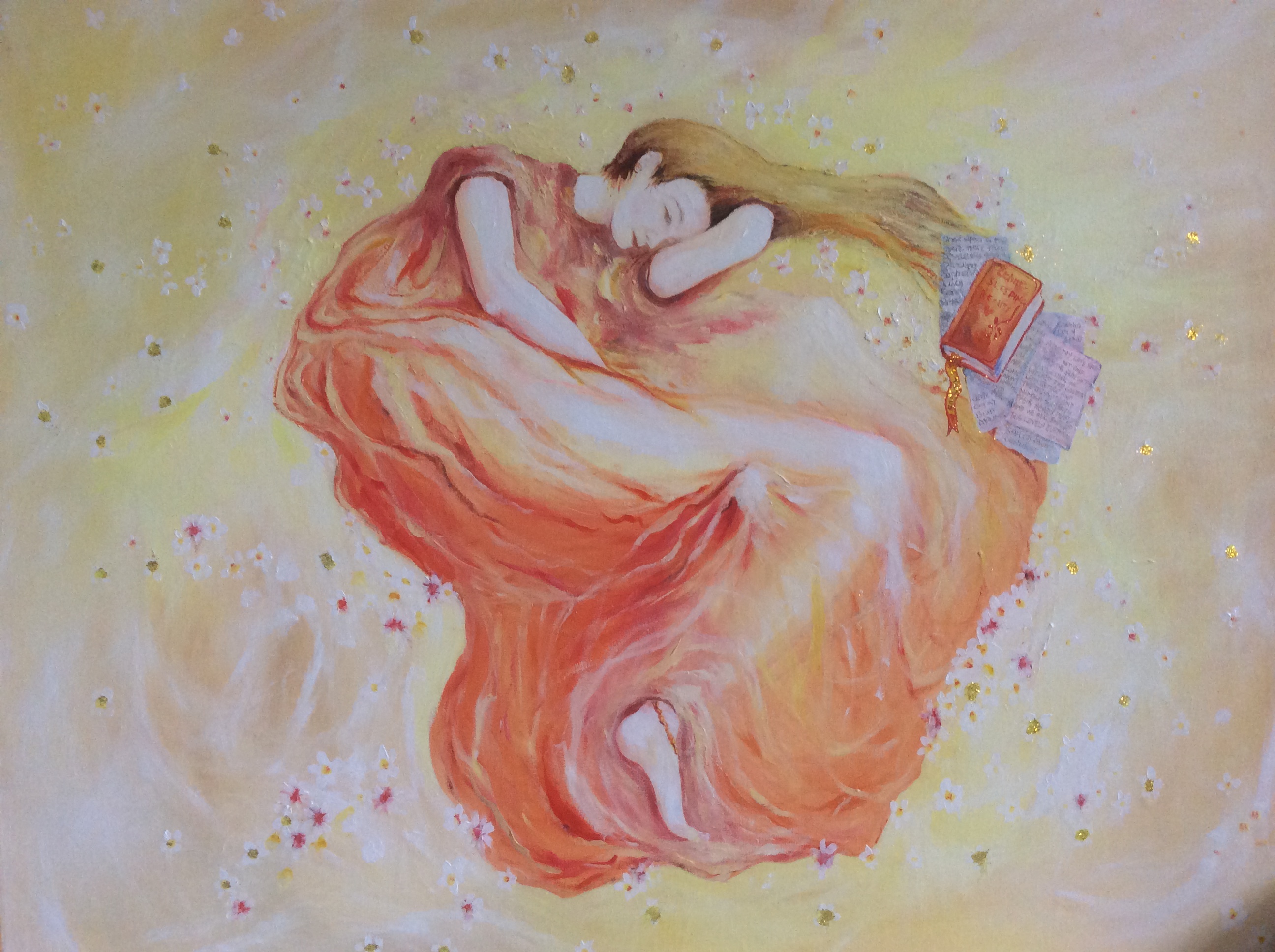 A sleeping lady