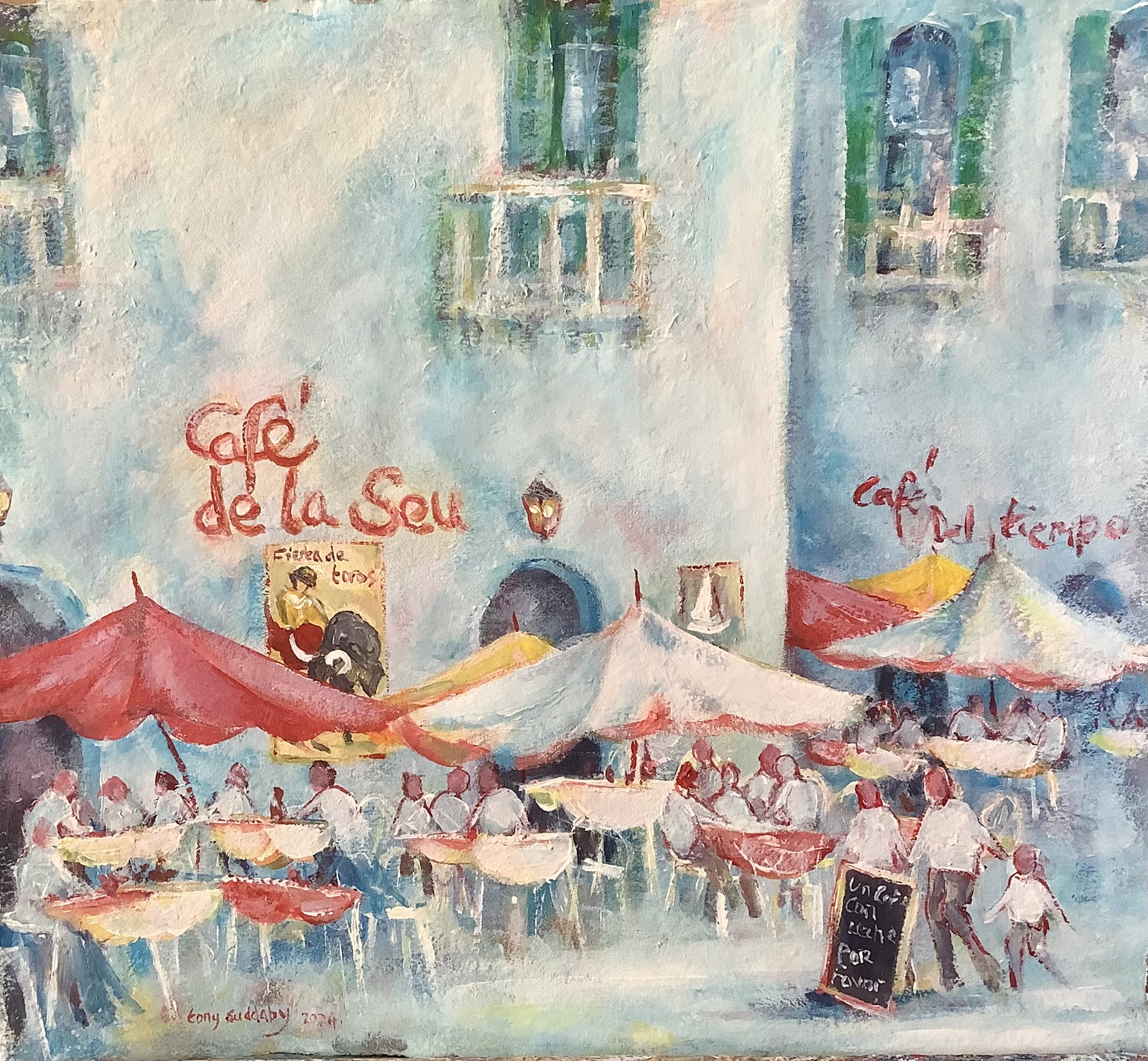 A busy evening at a spanish restaurant