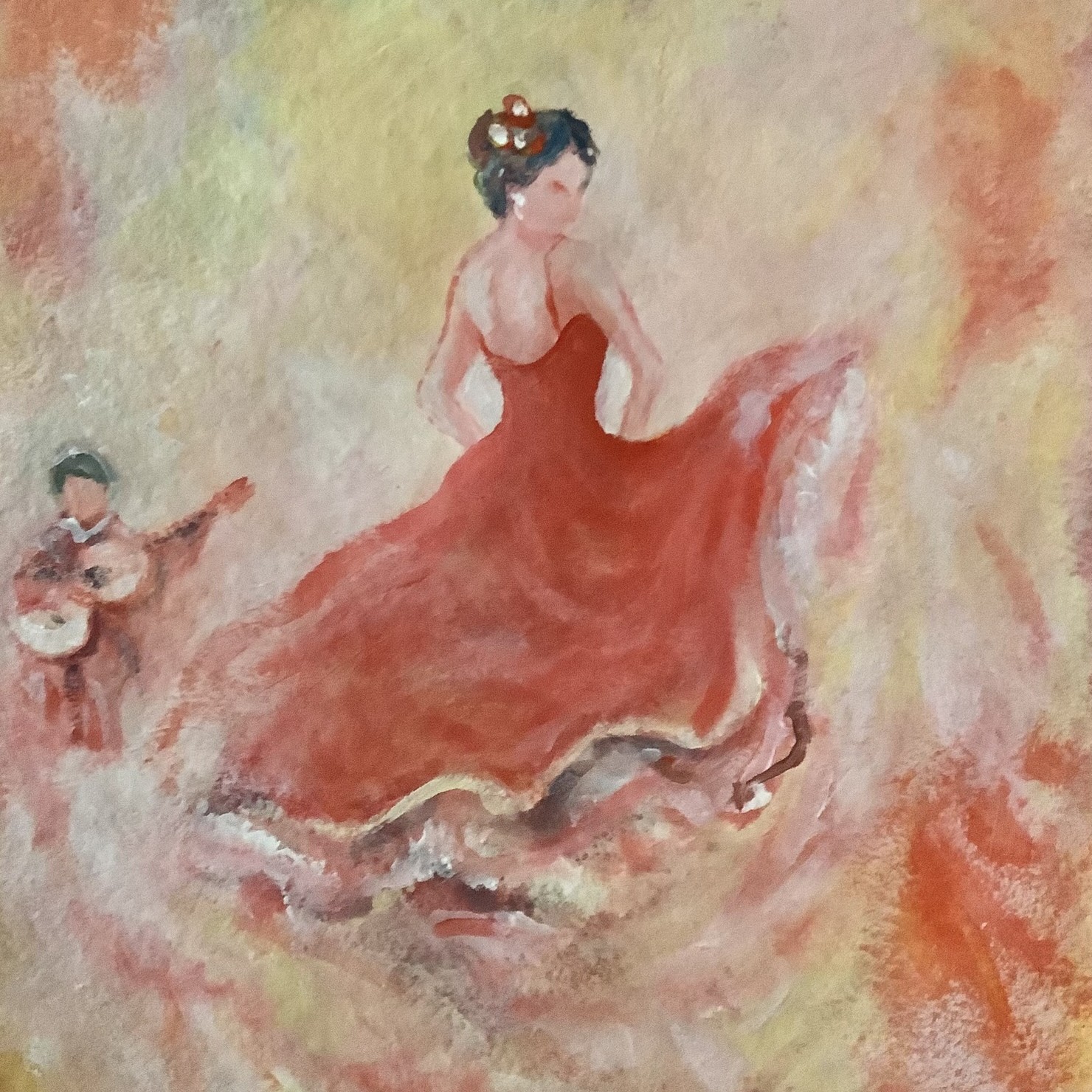 Spanish flamenco dancer, part of a set of 3